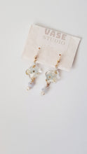 Load image into Gallery viewer, Real blue Forgetmenot Earrings - Gold