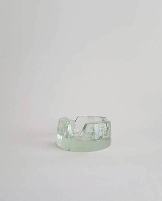 Italian Vintage Heavy Glass Ashtray