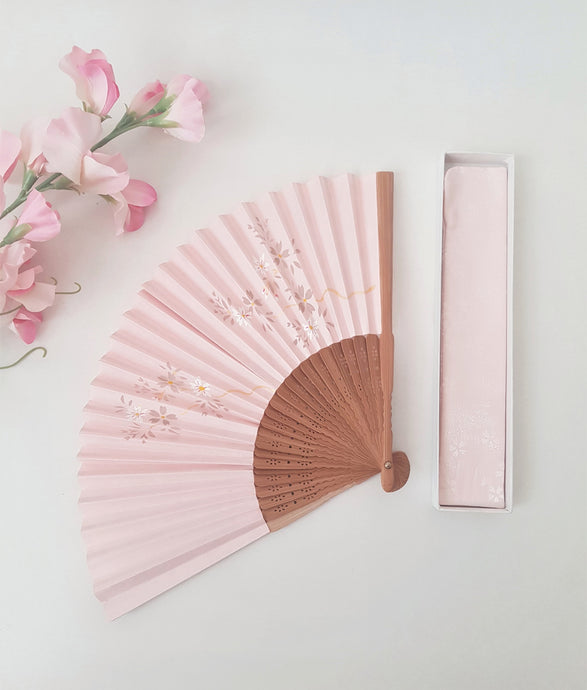 Japanese Cherry Blossom Fan, soft-pink