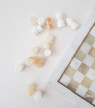 Load image into Gallery viewer, Onyx White Marble Vintage Chess Set