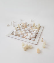 Load image into Gallery viewer, Onyx White Marble Vintage Chess Set