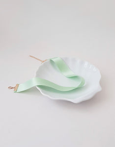 Silky Mint Green Choker Necklace