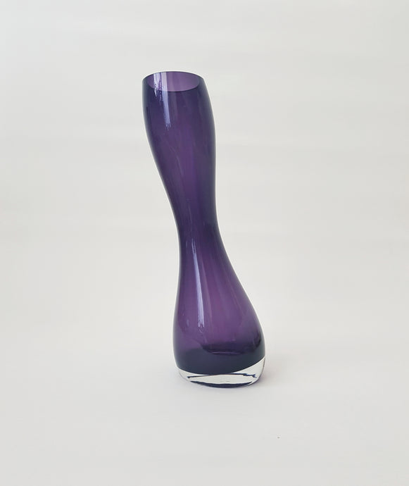 Slanted Purple Vintage Vase / Asymmetric