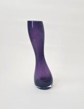 Load image into Gallery viewer, Slanted Purple Vintage Vase / Asymmetric