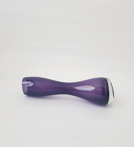 Slanted Purple Vintage Vase / Asymmetric