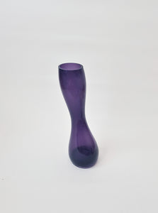 Slanted Purple Vintage Vase / Asymmetric