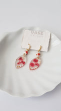 Load image into Gallery viewer, Slavic Red Flower Earrings