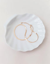 Load image into Gallery viewer, Flat Golden Snake Necklace / Choker