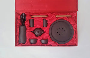 Traditional Ceremonial Tea Set - Gong-Fu, Brown Ceramic