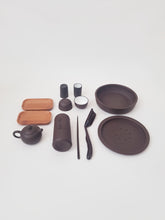 Load image into Gallery viewer, Traditional Ceremonial Tea Set - Gong-Fu, Brown Ceramic