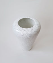 Load image into Gallery viewer, White Ceramic Vase Black Dots