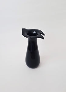 Black Ceramic Vintage Vase