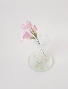 Small 60ies Craquele Ice/Crash Glass Vase