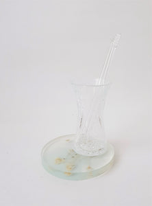 Small 60ies Craquele Ice/Crash Glass Vase