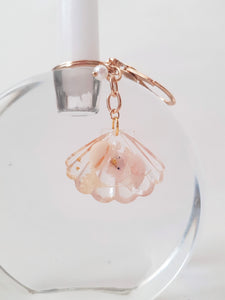 Rosé Ocean Treasures Seashell Pendant with Keyring and Keychain