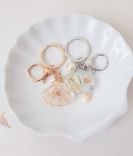 Load image into Gallery viewer, Rosé Ocean Treasures Seashell Pendant with Keyring and Keychain