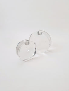 Round Glass Candle Holders - Modern Classic Vintage