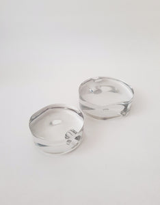 Round Glass Candle Holders - Modern Classic Vintage