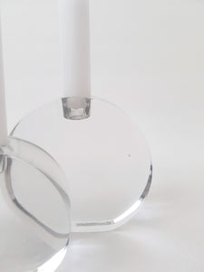 Round Glass Candle Holders - Modern Classic Vintage