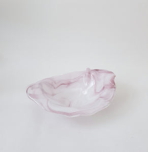 Glossy Pink Bowl, Handmade Glass