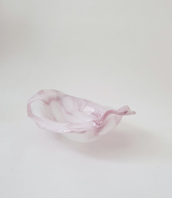 Glossy Pink Bowl, Handmade Glass