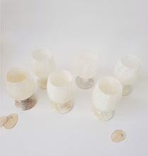 Load image into Gallery viewer, White Onyx Goblets - Vintage