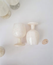 Load image into Gallery viewer, White Onyx Goblets - Vintage