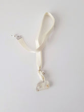 Load image into Gallery viewer, Resin Bookmark Ribbon Cream-White