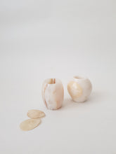 Load image into Gallery viewer, Onyx White Marble Candle Light Holder