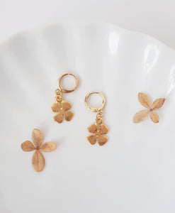 Shamrock 24K Gold-Plated Earrings, Lucky Charm